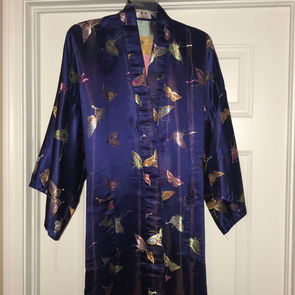 Blue kimono 52 inches long